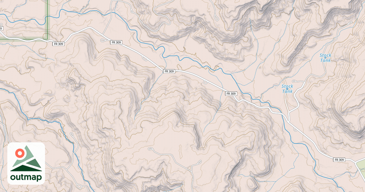 Map of CABRESTO CANYON