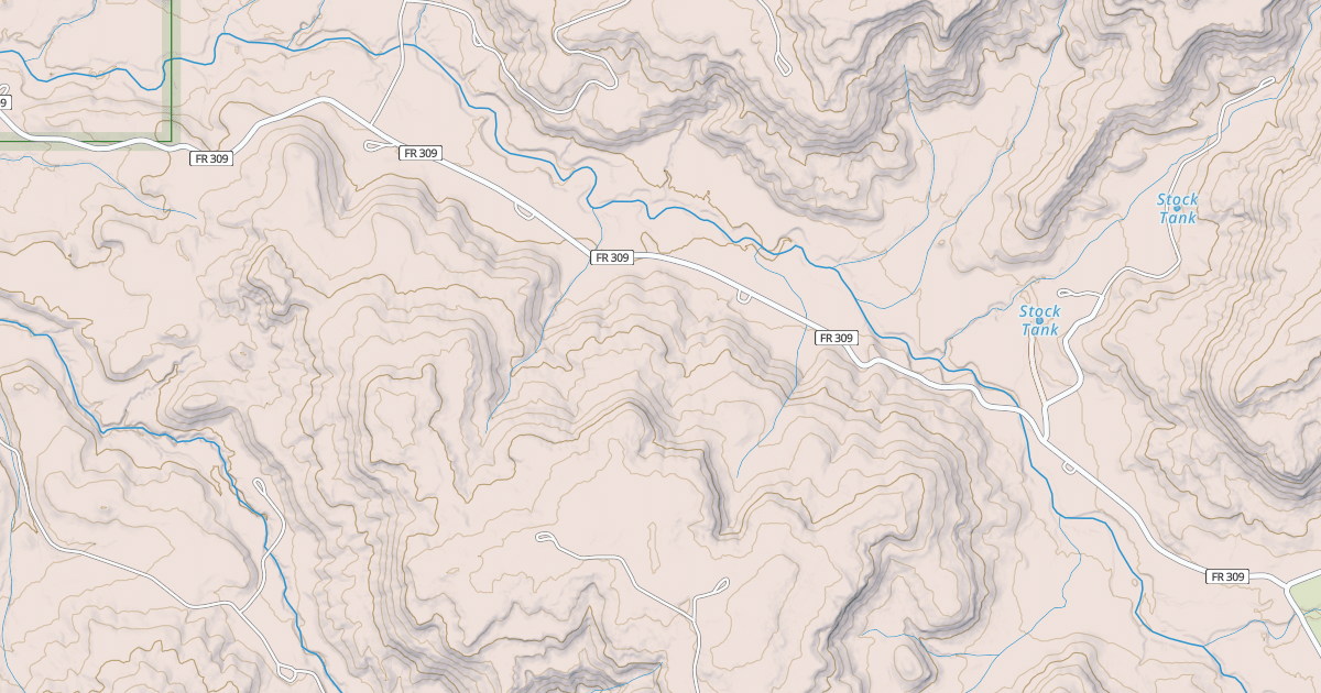 Map preview of CABRESTO CANYON