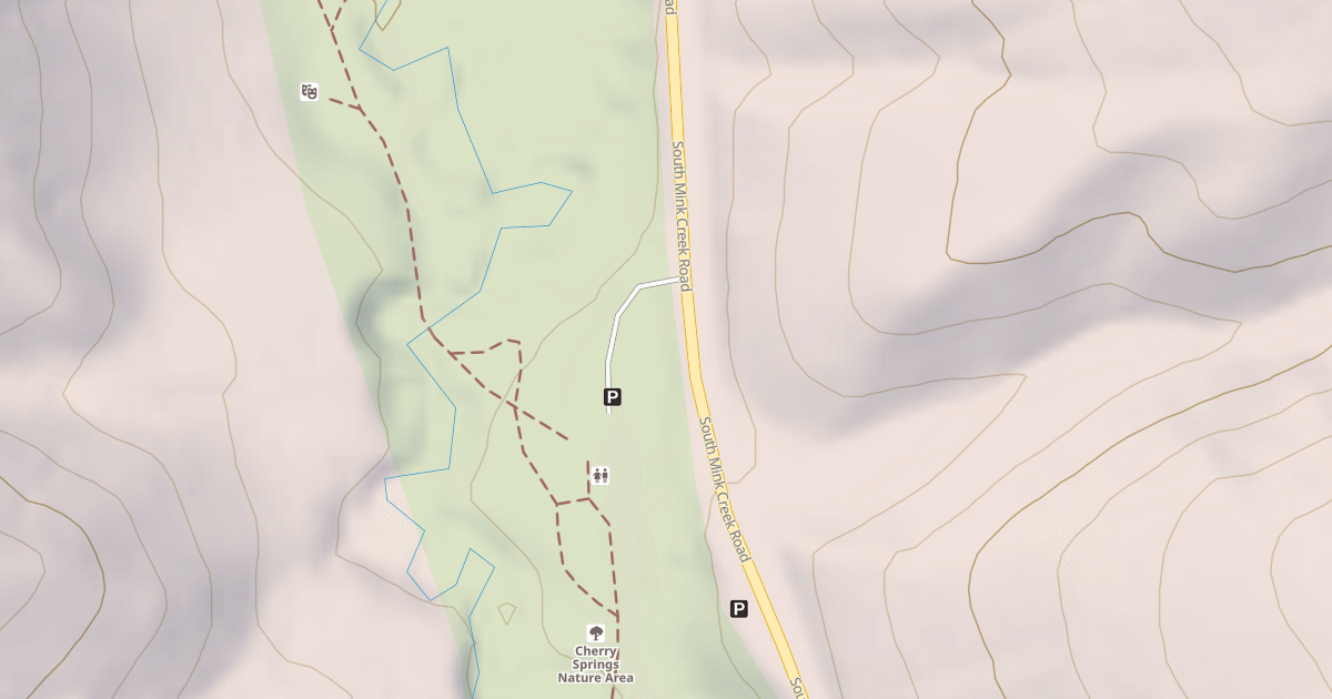 Map preview of CHERRY SPRINGS NATURE AREA