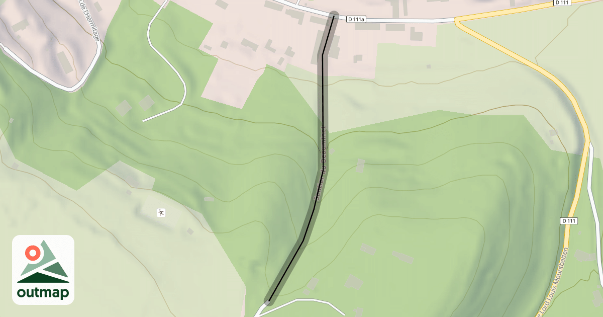 Map of Sentier du Beauminet