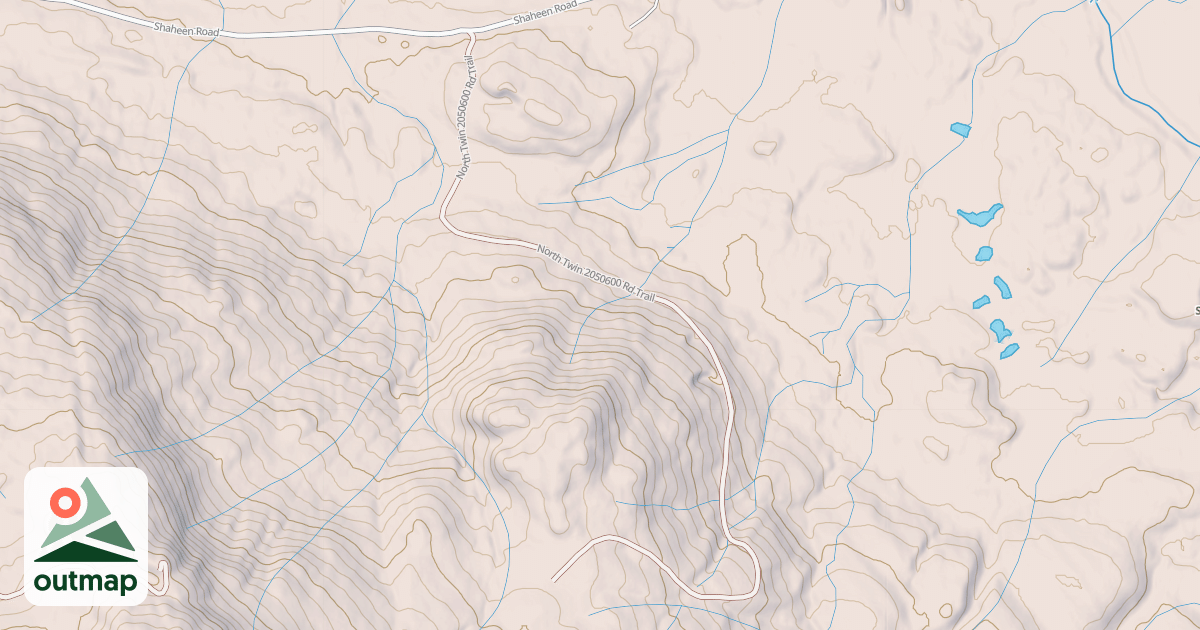 Map of NORTH TWIN  2050600 RD