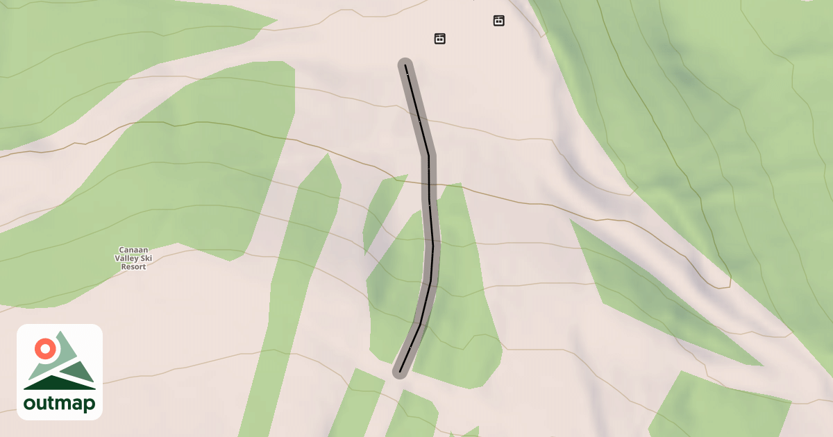 Map of Lower Spuce Run