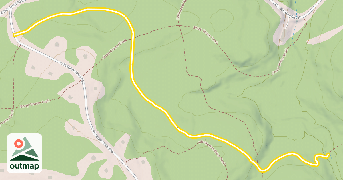 Map of Red Spruce Trail