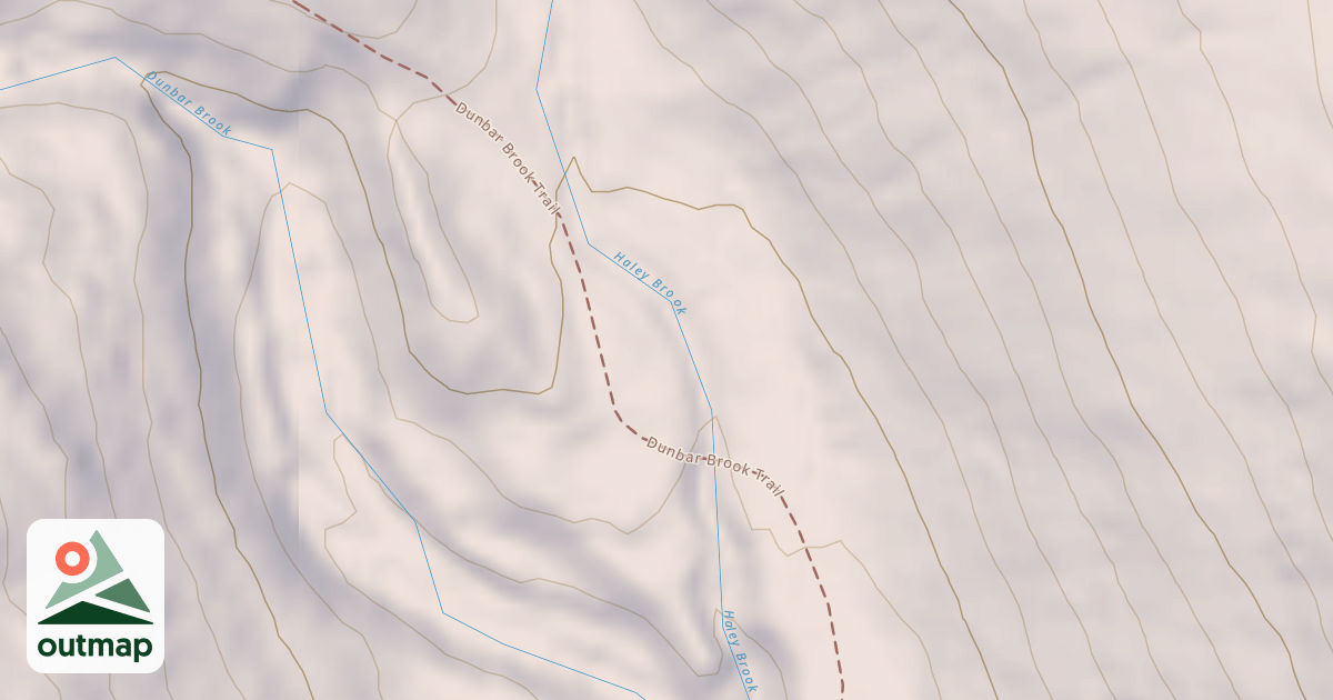 Map of Dunbar Brook Trail