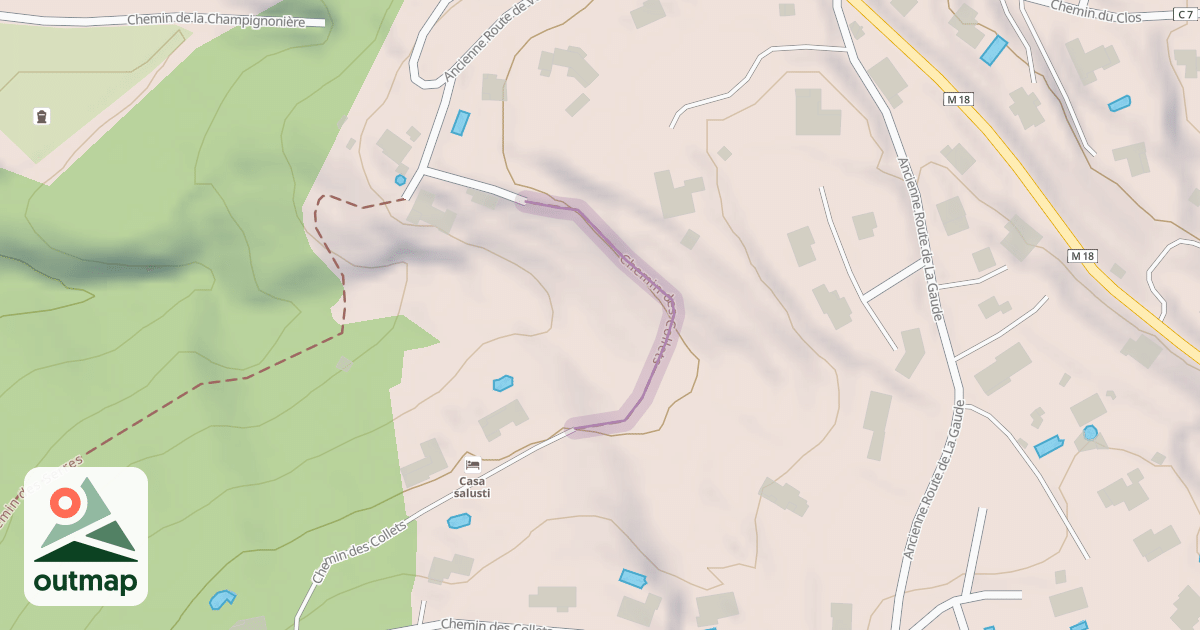 Map of Chemin des Collets