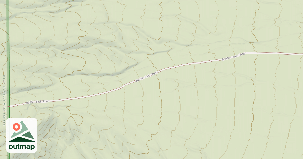 Map of BASTIAN BASIN