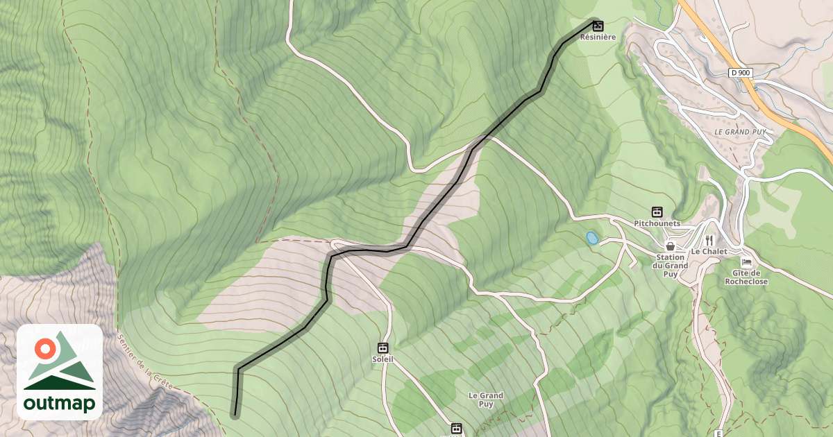 Map of Les Drailles