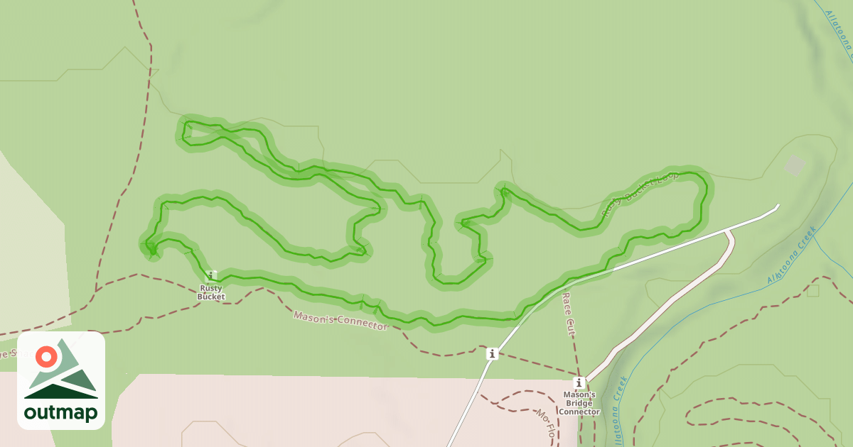 Map of Rusty Bucket Loop