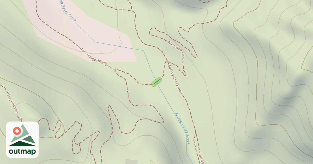 Map of Twisted Spring Trail