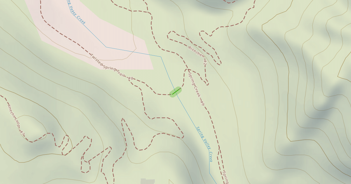 Map preview of Twisted Spring Trail