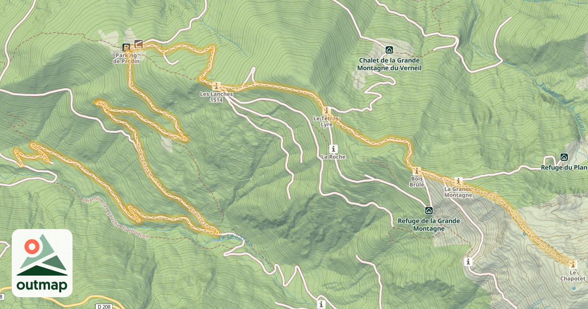 Map of Chapotet — La Florence