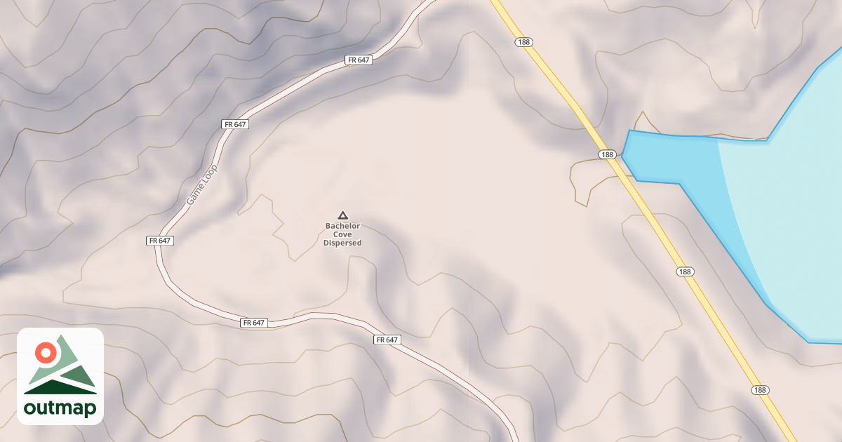Map of BACHELORS COVE OLD ROAD