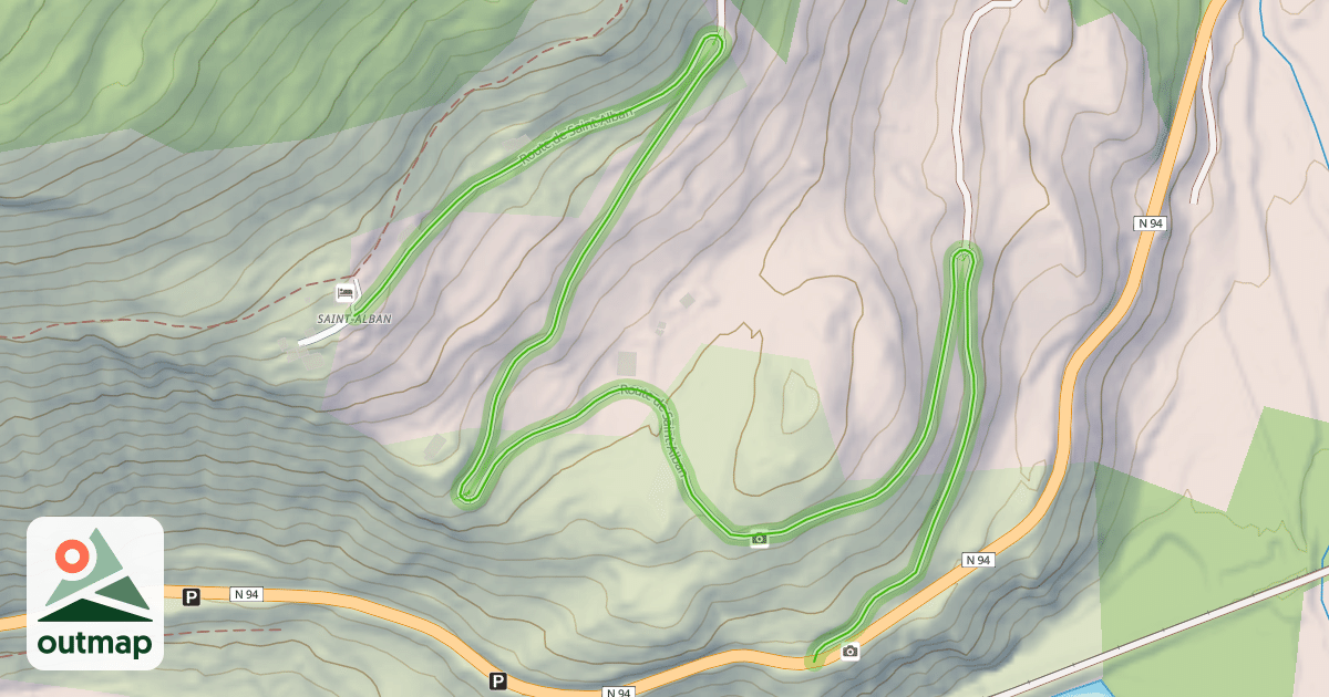 Map of Route de Saint-Alban
