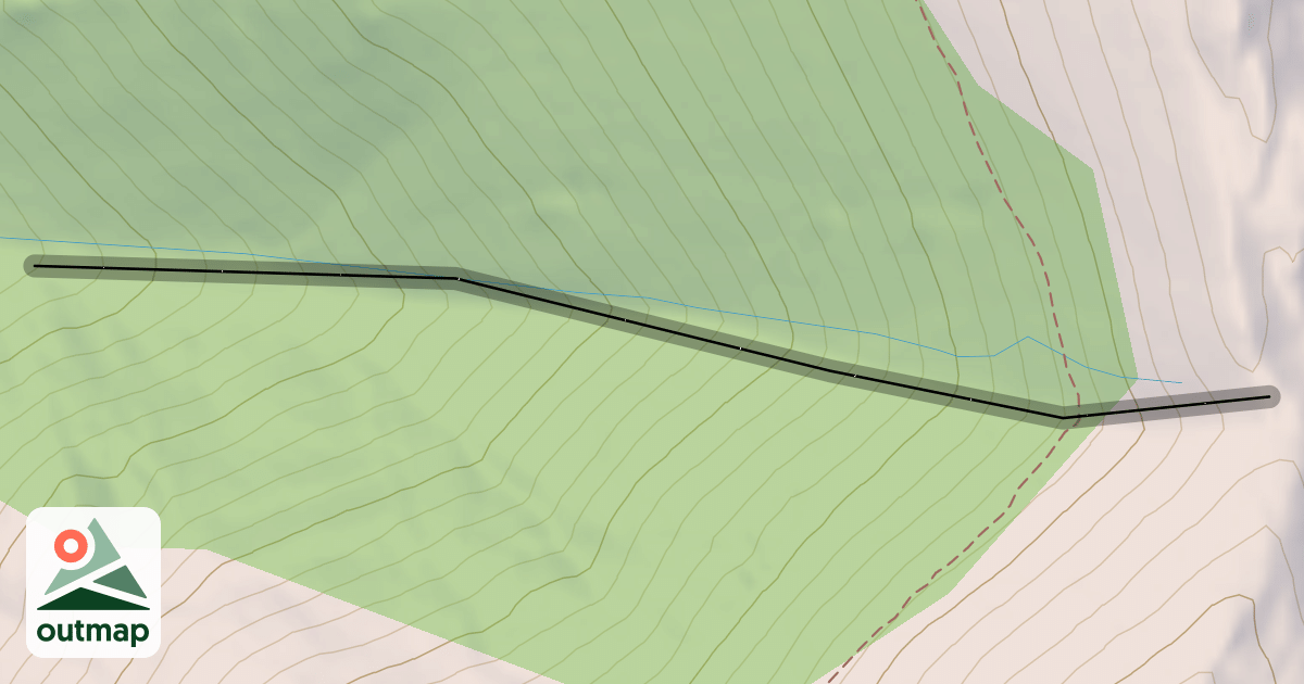 Map of Face Shot Gully