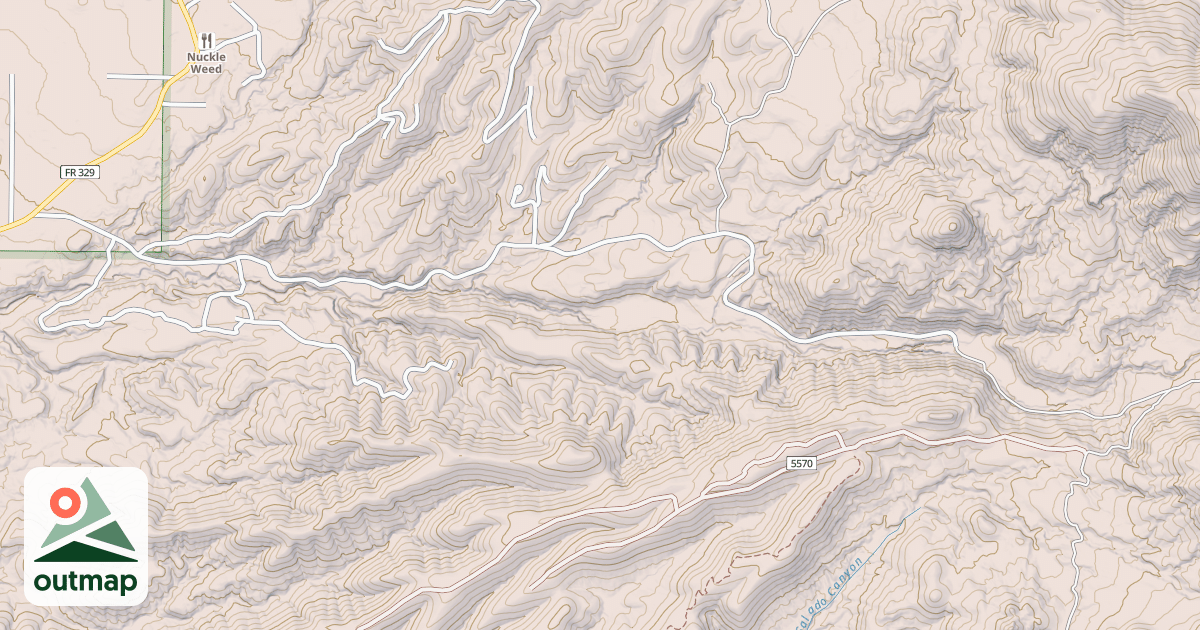 Map of LA LUZ CAN