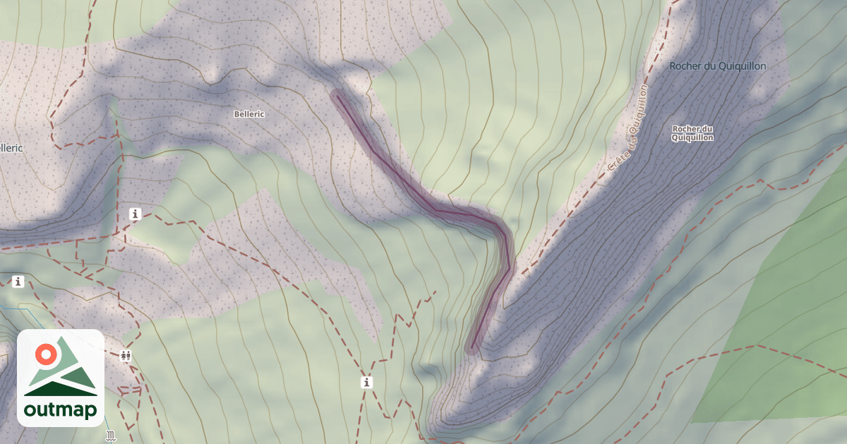 Map of Climbing Crag