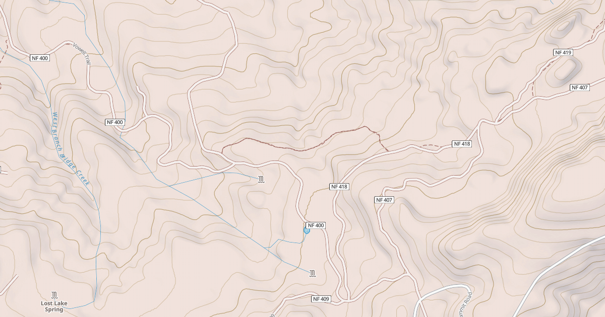 Map preview of USFS Motor Vehicle Use Map Roads {92DABE8E-F0F0-481C-8F91-5A9F2B900699}