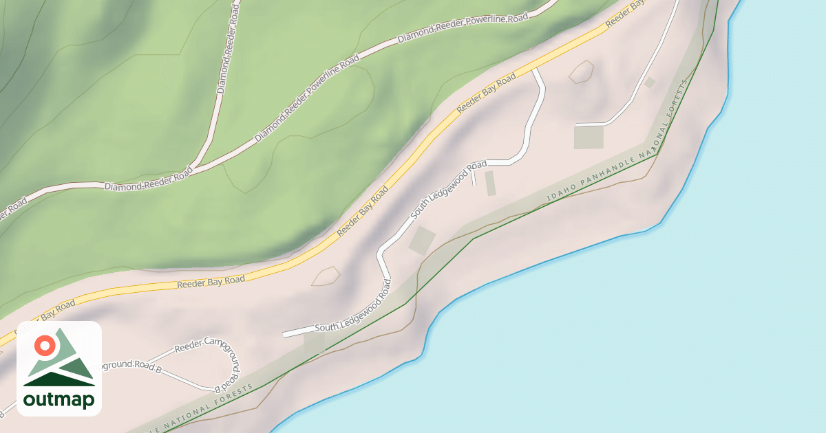 Map of LEDGEWOOD BAY CAMPGROUND