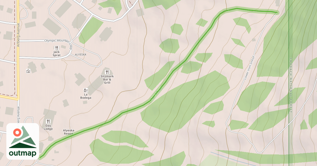 Map of Chair 3 Road