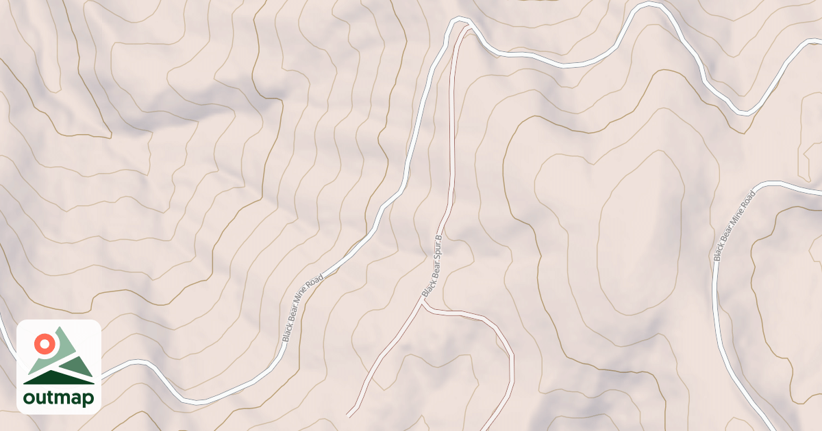 Map of BLACK BEAR SPUR B