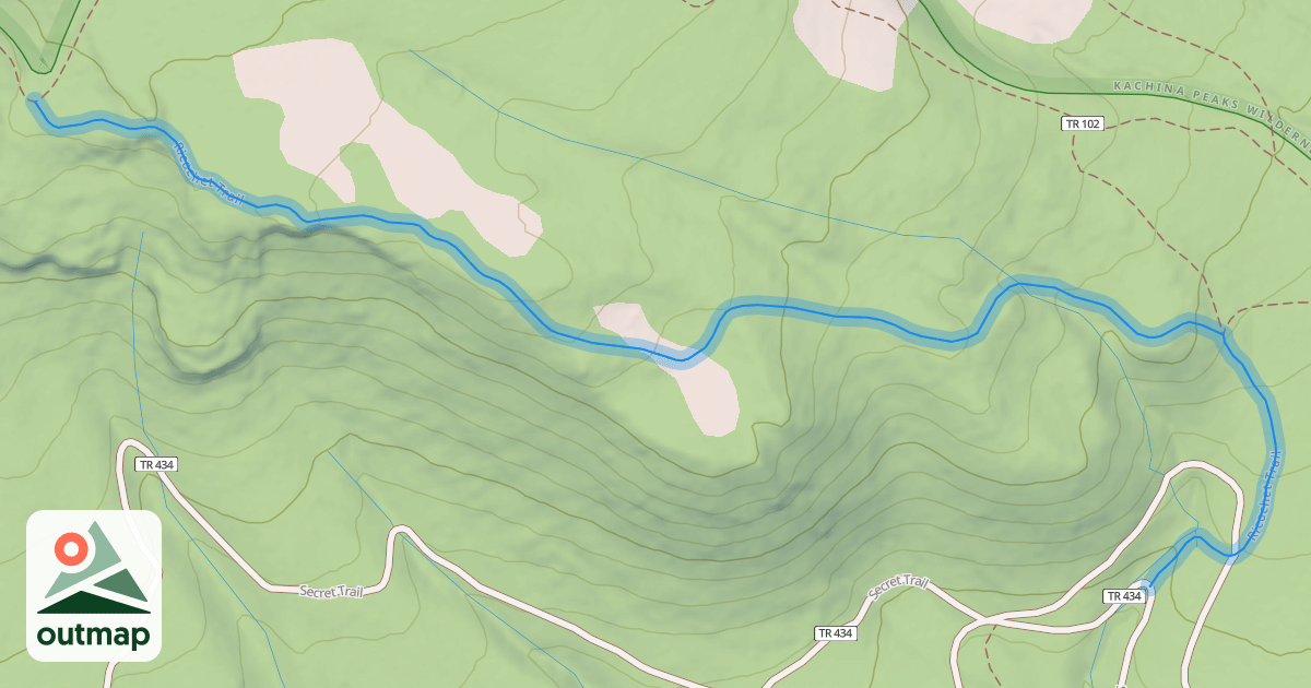 Map of Ricochet Trail