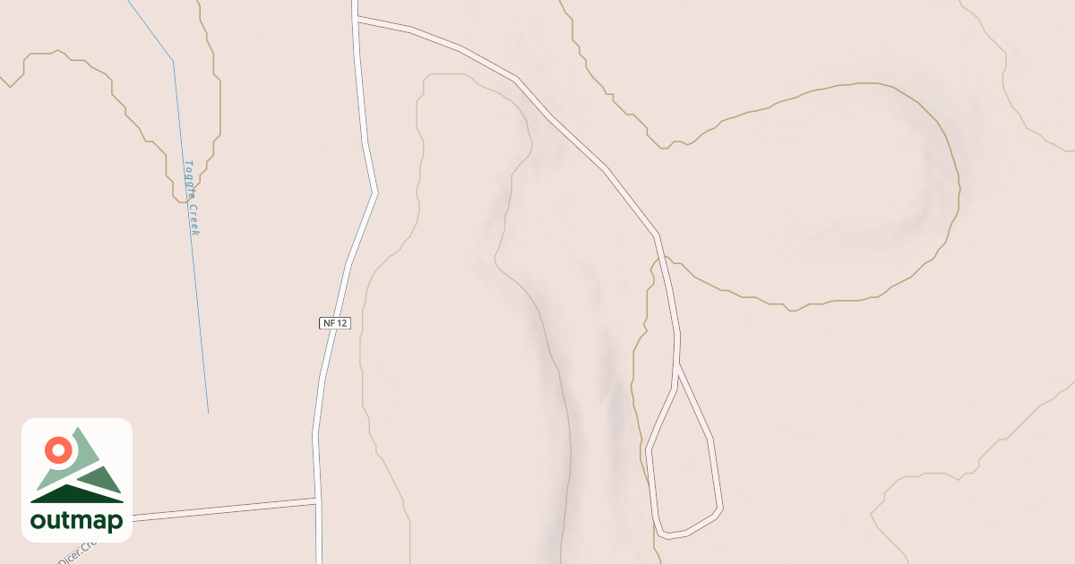 Map of COTTONWOOD CAMPGROUND