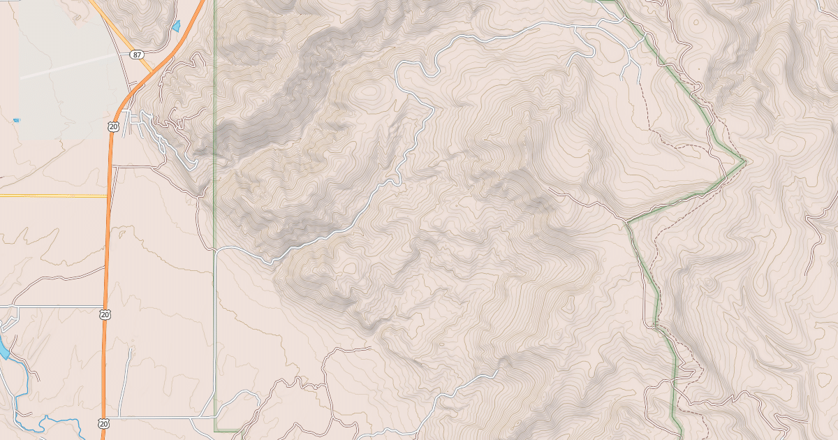 Map preview of TWO TOP-CANYON CREEK