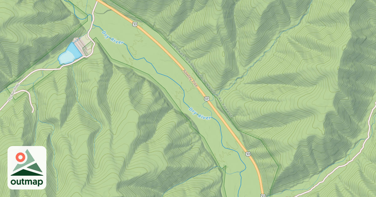 Map of OLD 33 RACCOON RUN