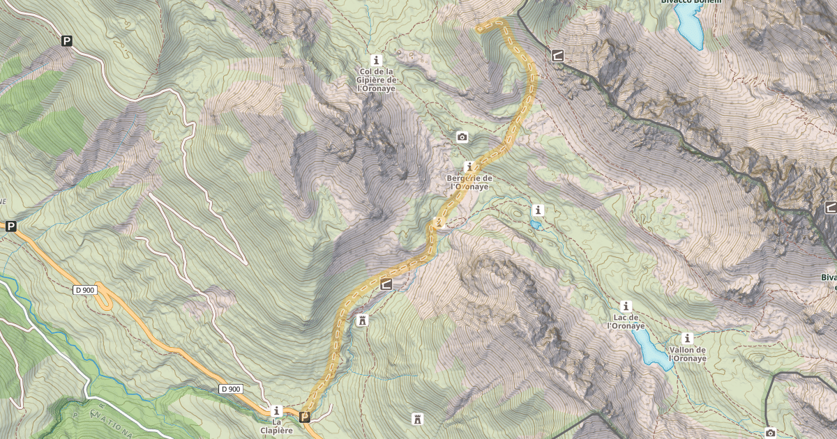 Map preview of Tête de Platasse — Le Pontet