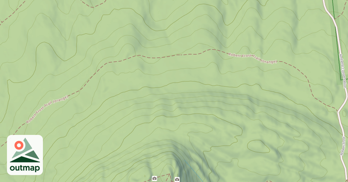 Map of Robert Frost Trail