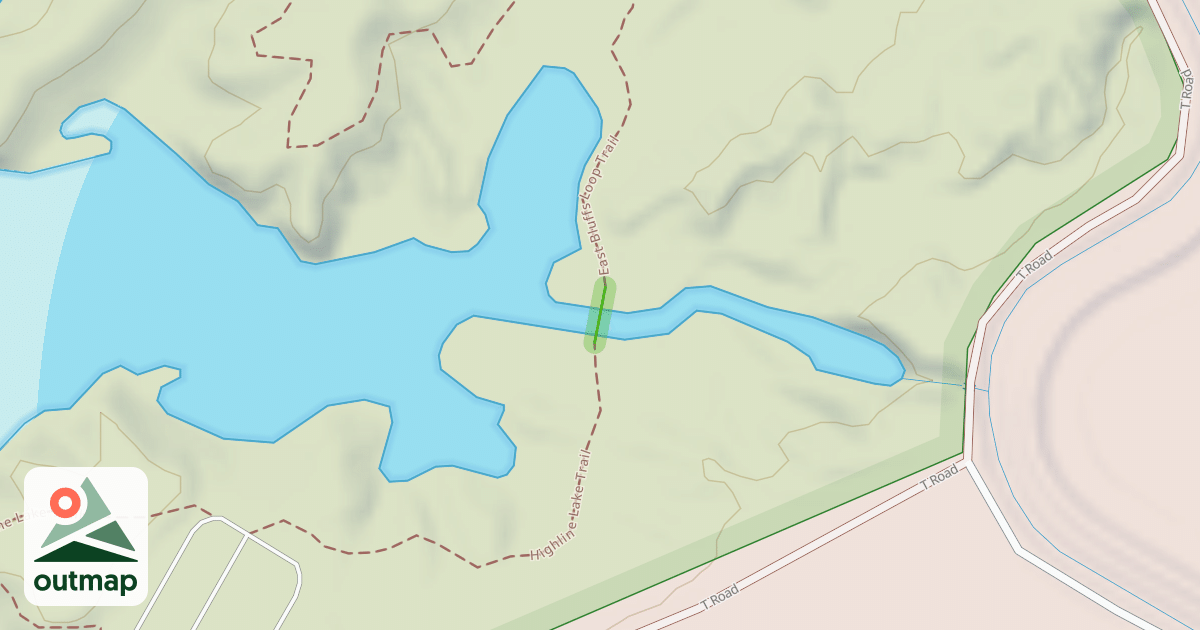 Map of Highline Lake