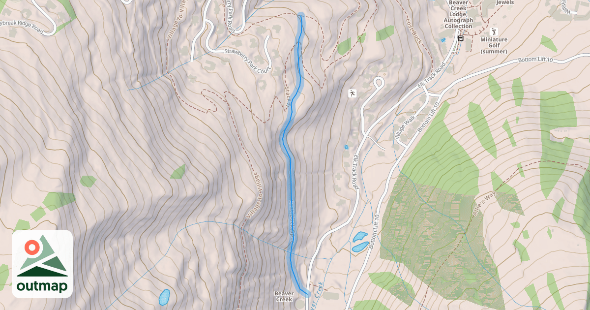 Map of Lost Buck Spur