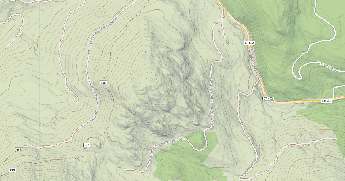 Map preview of UPPER BUTTE CREEK