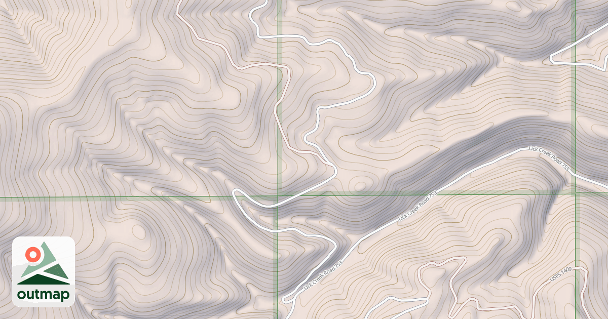 Map of HOYT MOUNTAIN
