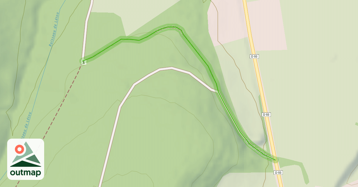 Map of Chemin du Bois