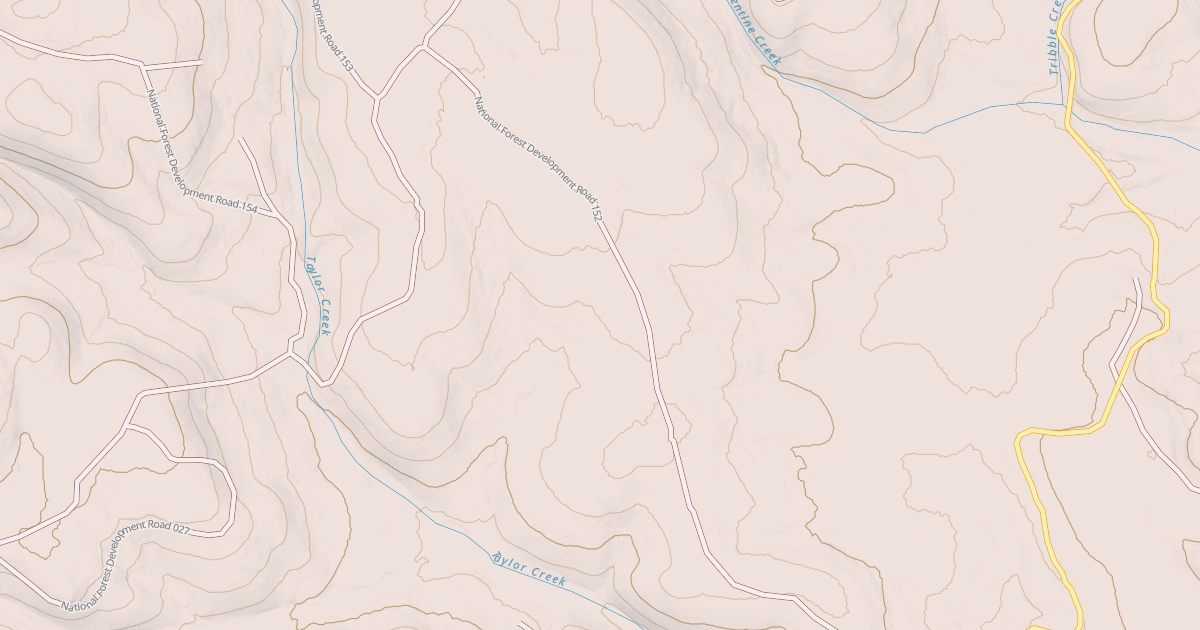 Map preview of USFS National Forest System Roads {35C65195-DF2E-4319-9DE2-35BD1DA75D39}