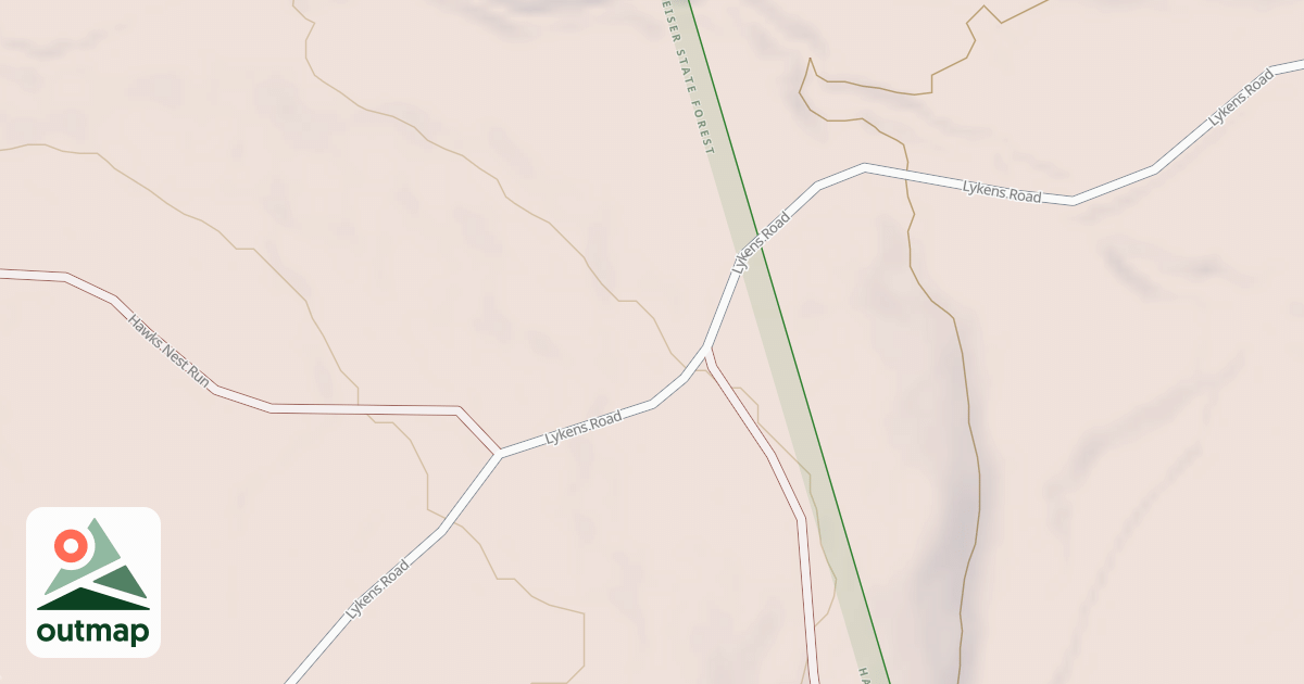 Map of Haldeman & Greenland Tracts - Snowmobile Trails