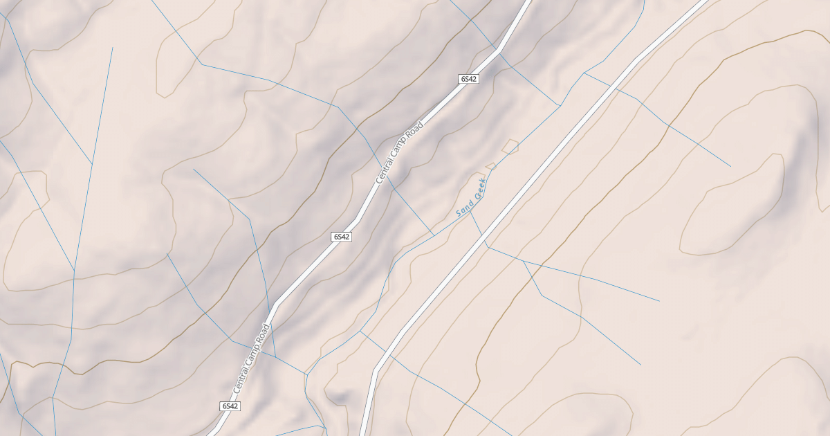 Map preview of CENTRAL CAMP ACCESS RD