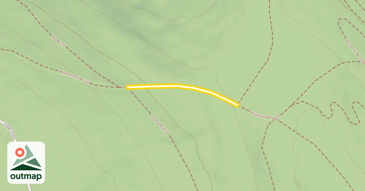 Map of Telemark Trail