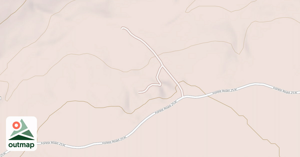 Map of USFS Motor Vehicle Use Map Roads {EE7C9067-EA58-44B4-BFC3-A1CAE8937A86}