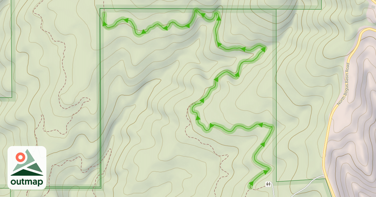 Map of Hawkins Reserve Loop