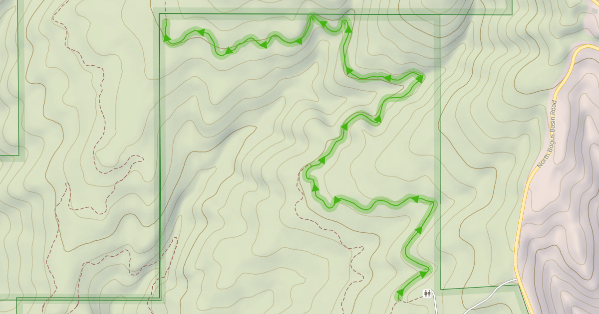 Map preview of Hawkins Reserve Loop