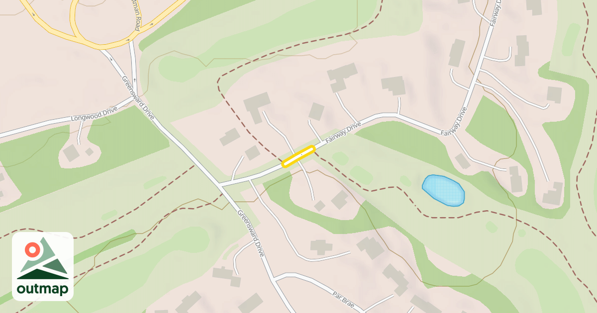 Map of Fairway Drive