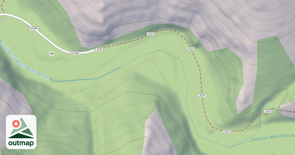 Map of Sf Walla Walla Trail
