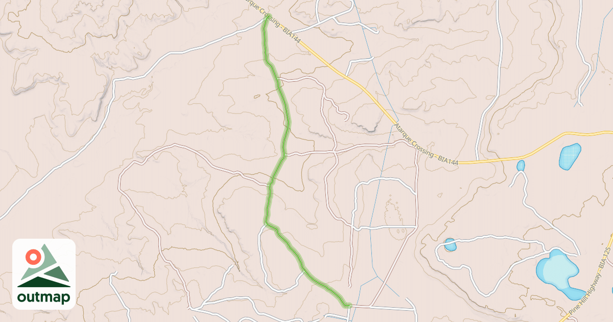 Map of Indian Service Rd. - BIA 5007