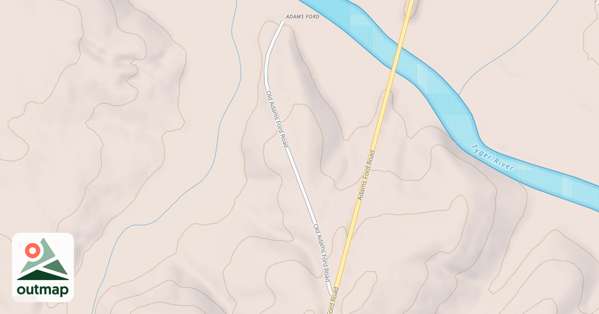 Map of GIST BRDG. BOAT RAMP
