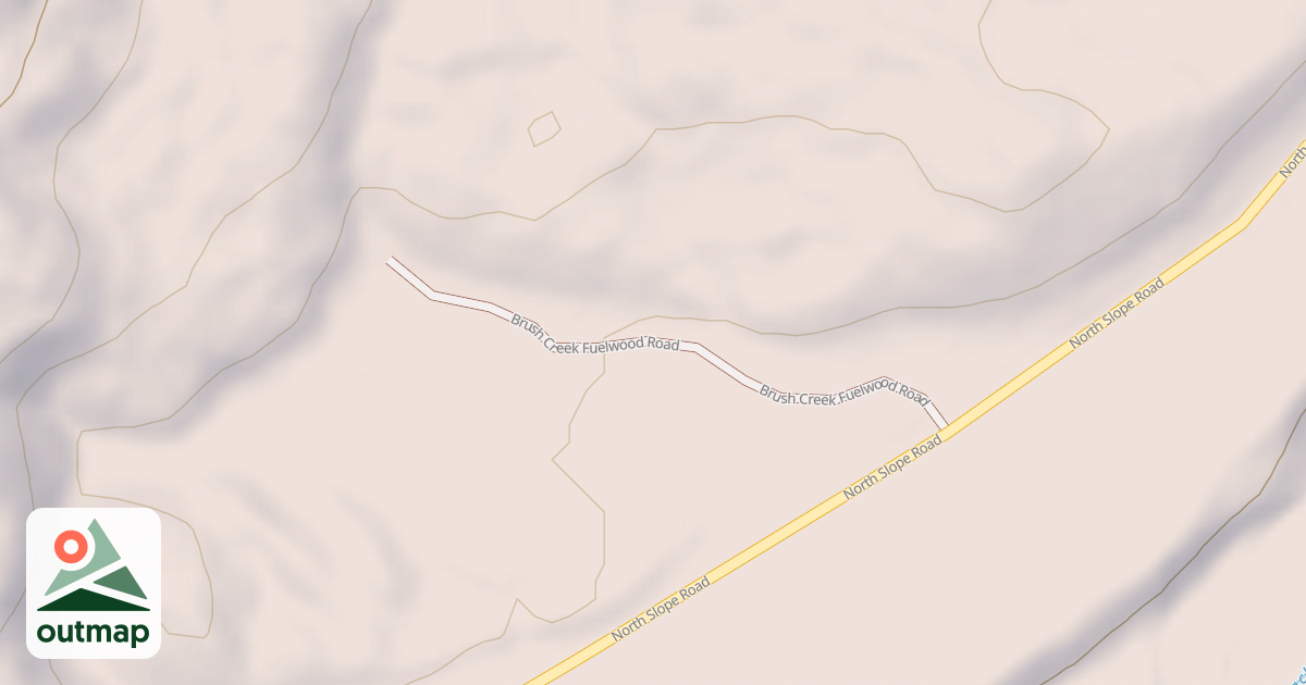 Map of BRUSH CREEK FUELWOOD