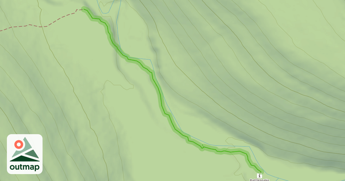 Map of Lick Run Trail