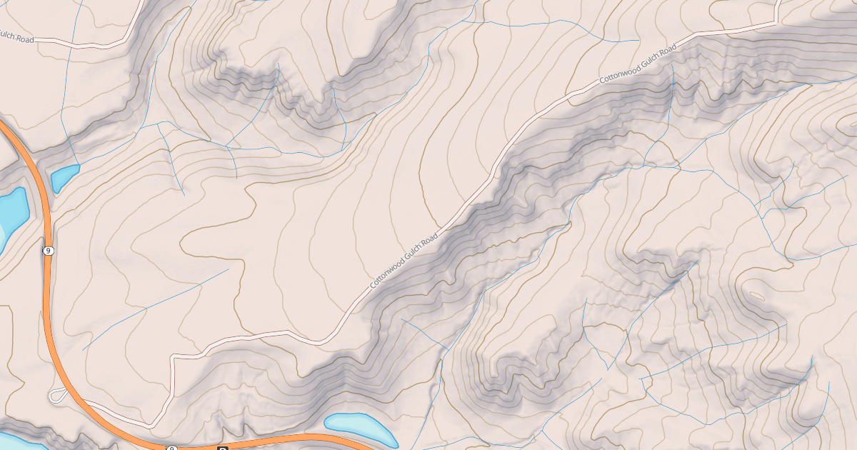 Map preview of COTTONWOOD GULCH
