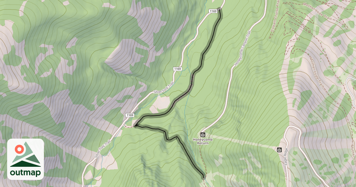 Map of Honeycomb Cliffs Trail